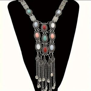 Bohemia Women Chic Maxi Necklaces Fashion Vintage Long Tassel Pendant Necklace